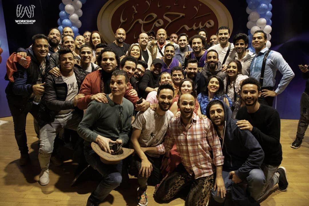 أعضاء فريق مسرح مصر