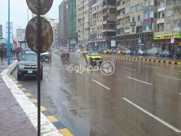 جانب من سقوط أمطار في الشهور السابقة