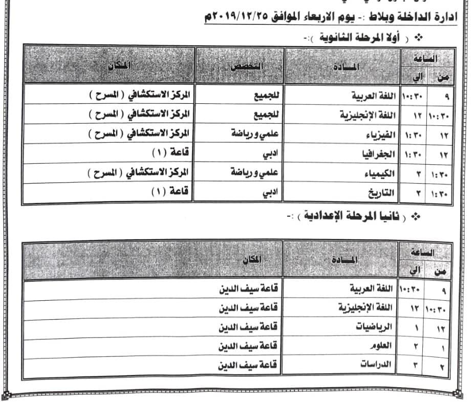 مواعيد قوافل التعليم بالوادي الجديد (4)