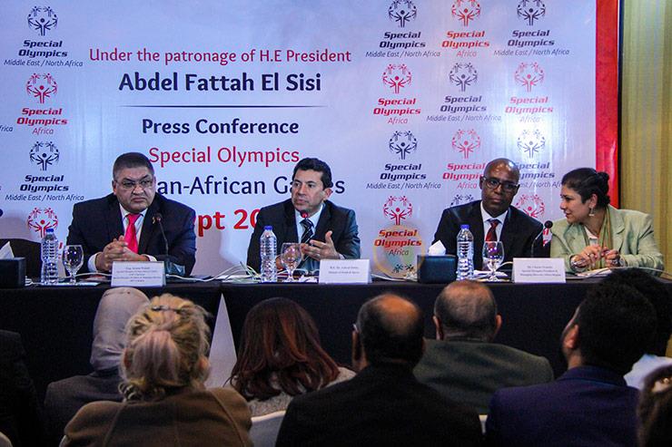مؤتمر إعلان فوز مصر بتنظيم أول ألعاب أفريقية للأول