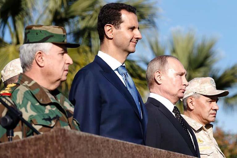 بوتين وبشار الأسد في سوريا