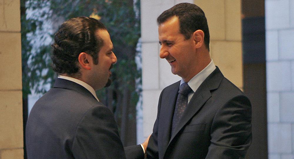 بشار الأسد وسعد الحريري