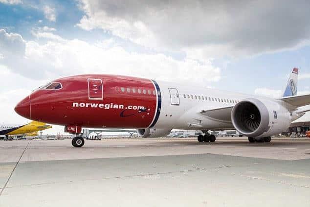 طائرة تابعة لشركة طيران النرويج