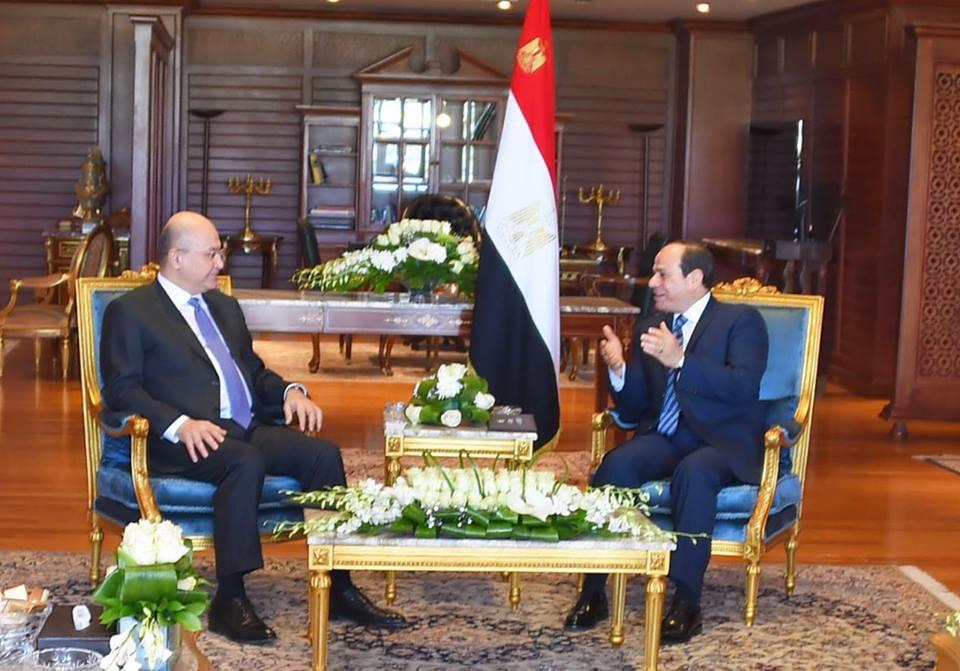 الرئيس السيسي يلتقي رئيس العراق
