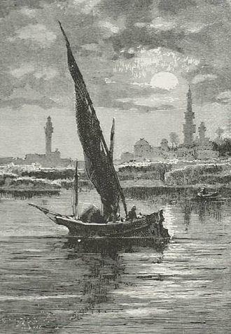 رسم قديم لمدينة فوة يعود لعام 1878م