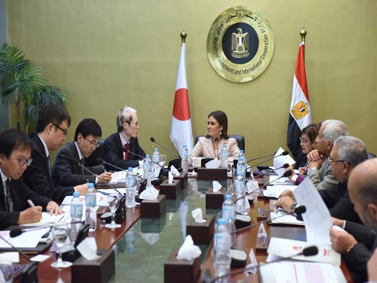 وزيرة الاستثمار خلال اجتماعها مع وفد ياباني
