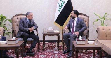 رئيس البرلمان العراقى   مع سفير مصر ببغداد