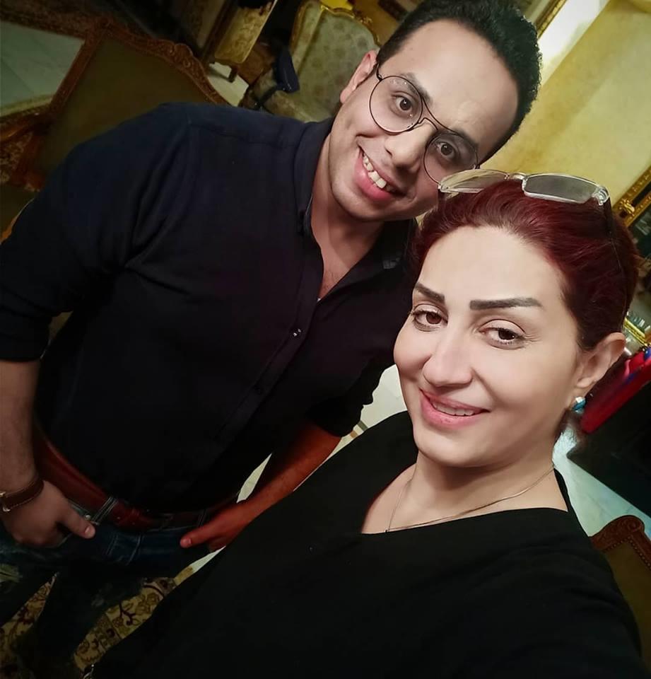 وفاء عامر والفنان مصطفى العسال