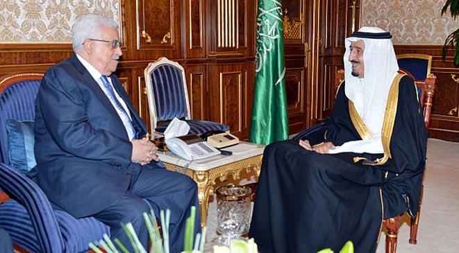 ملك السعودية و رئيس فلسطين