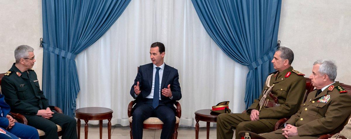 الأسد يستقبل عسكريين من العراق وإيران