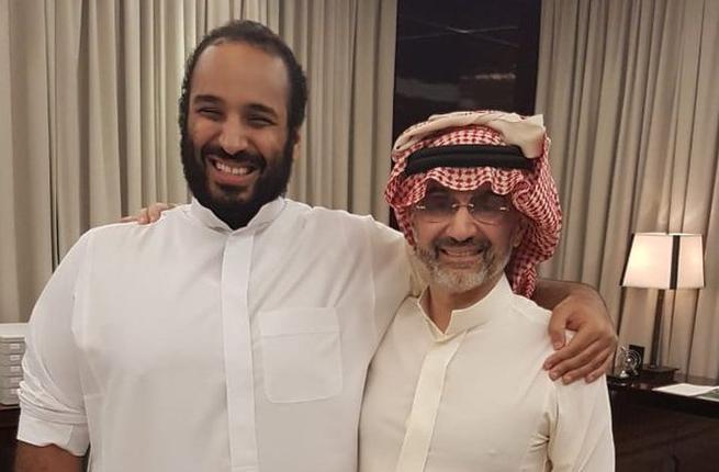 الوليد بن طلال و بن سلمان