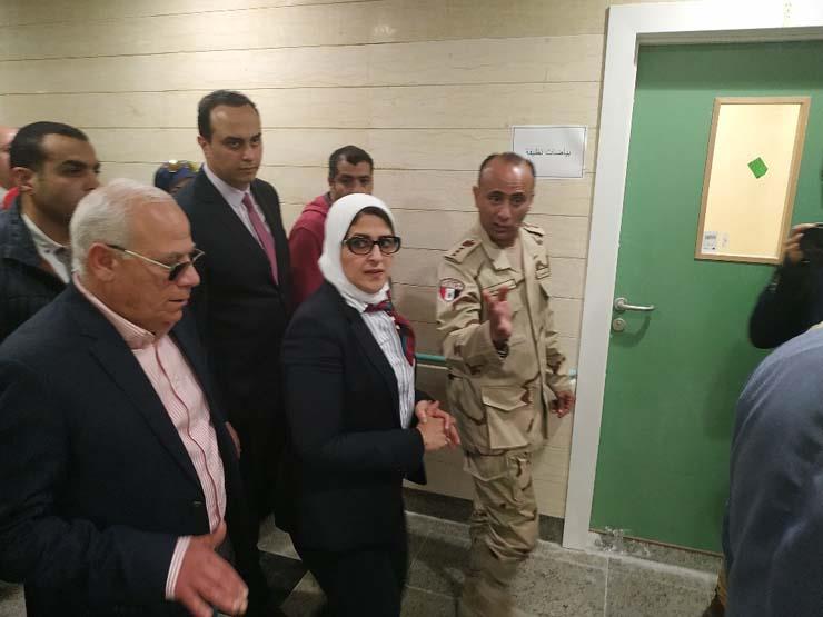 وزيرة الصحة تتفقد مستشفى بورسعيد العام