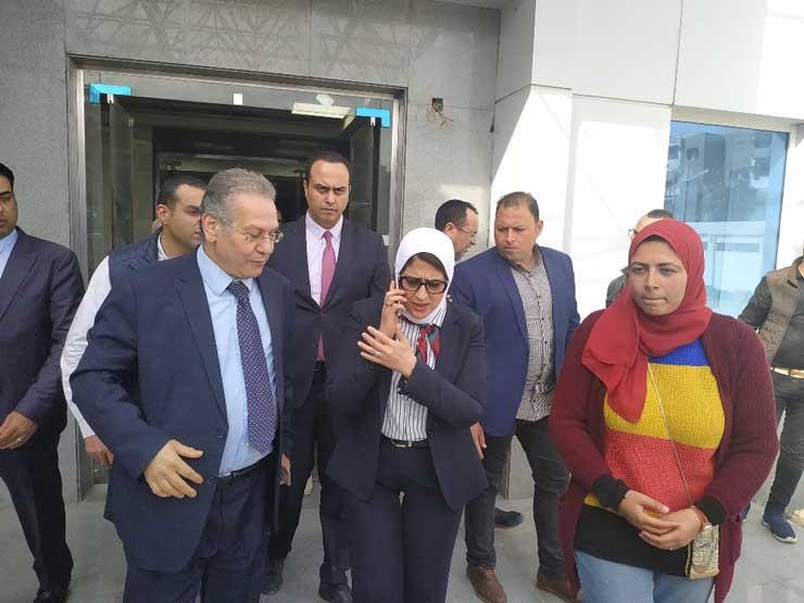 وزيرة الصحة بمستشفى النصر للأورام في بورسعيد