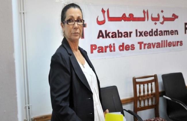 رئيسة حزب العمال الجزائري لويزة حنون