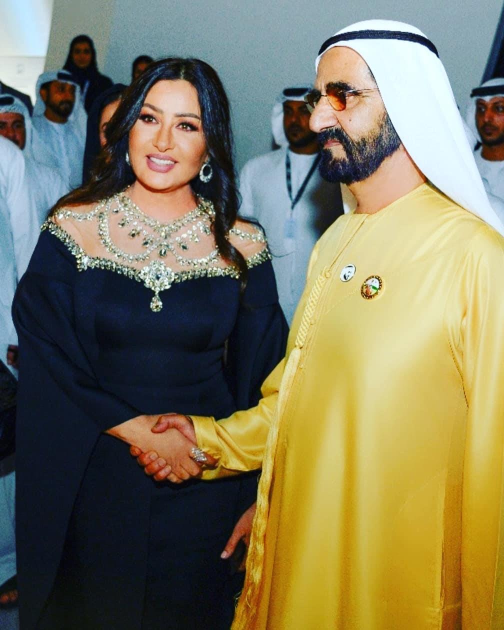 لطيفة مع حاكم دبي