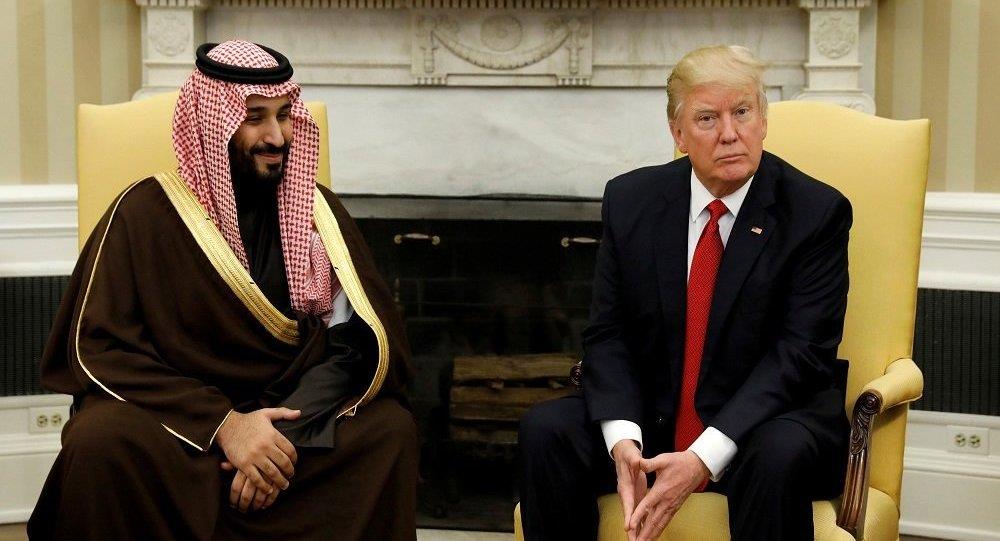 ترامب مع ولي العهد السعودي ارشيفية