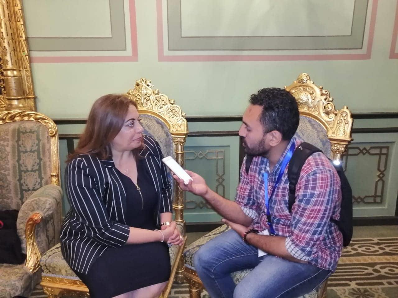 جاكلين مراد خلال تصريحاتها مع محرر مصراوي