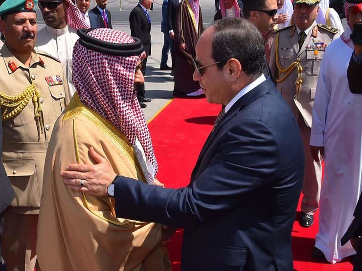 الرئيس السيسي يستقبل ملك البحرين 