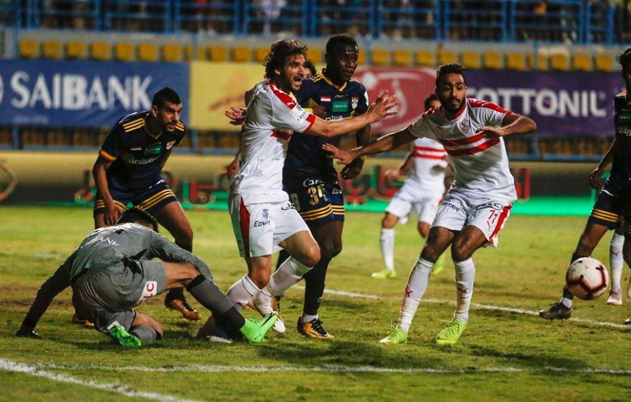 جانب من لقاء الزمالك والإنتاج الحربي