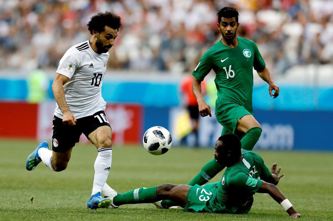 محمد صلاح بقميص منتخب مصر