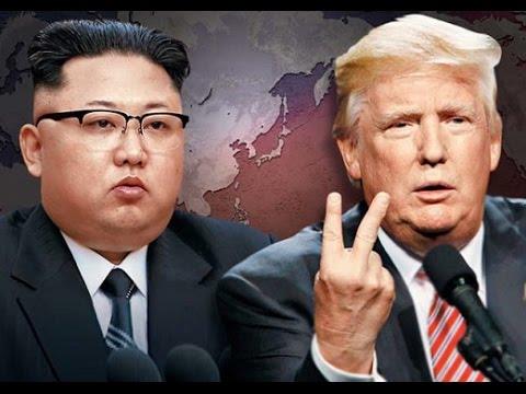 الرئيس الأمريكي ترامب وكيم زعيم كوريا الشمالية 