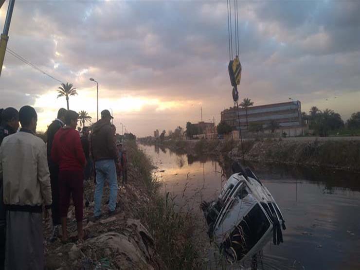 انقلاب ميكروباص في الترعة _أرشيفية