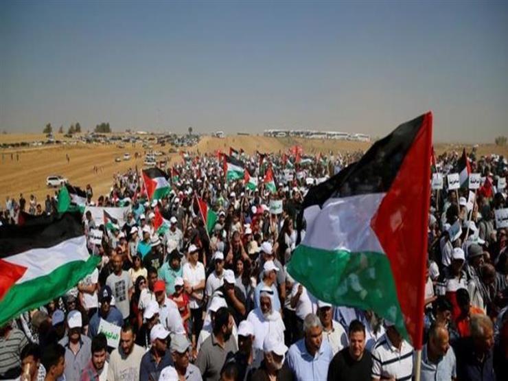 المتظاهرون الفلسطينيون
