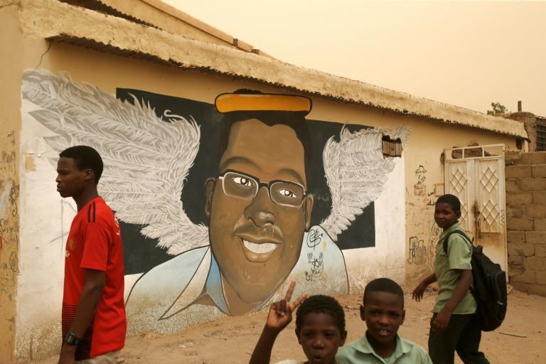 الجرافيتي لتخليد ذكرى شهداء الثورة في السودان