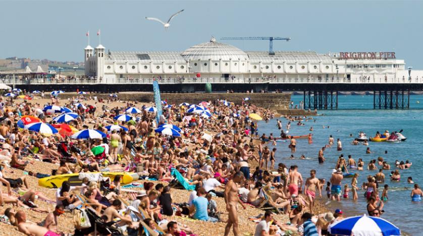 بريطانيا تسجل درجة حرارة قياسية لشهر يوليو
