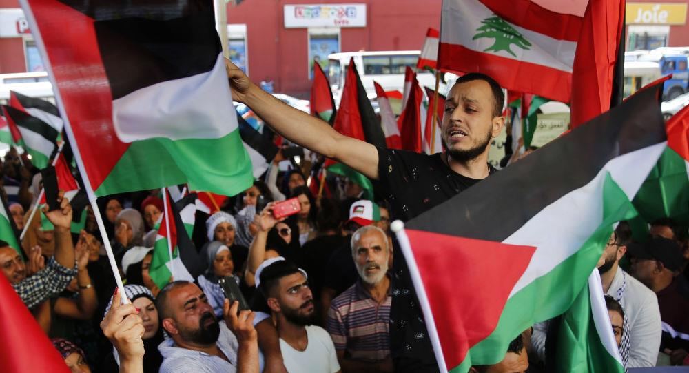 مظاهرة لبنانية – فلسطينية 