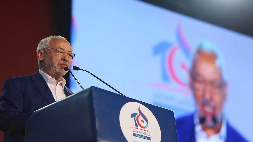 رئيس حزب حركة النهضة الإسلامية في تونس راشد الغنوش