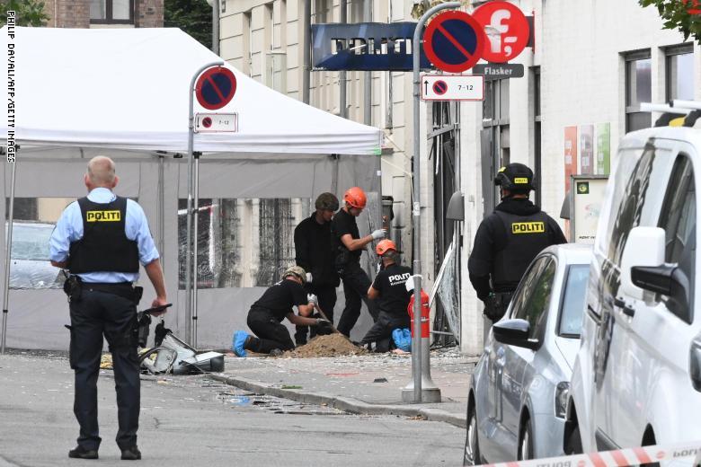 انفجار مركز شرطة كوبنهاجن