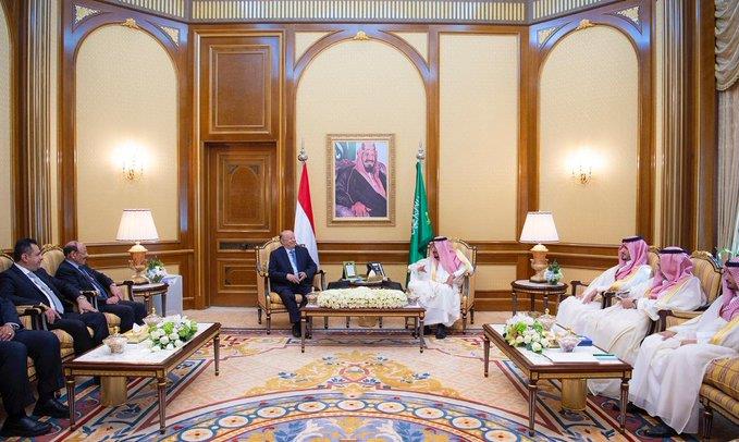 لقاء العاهل السعودي بالرئيس اليمني