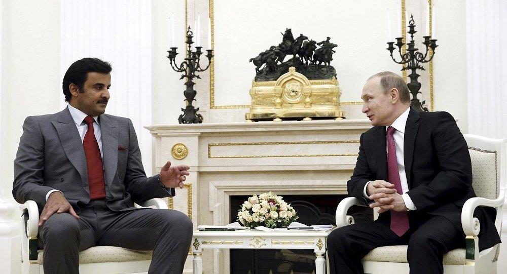 بوتين يبحث مع أمير قطر ضمان الأمن والاستقرار في ال