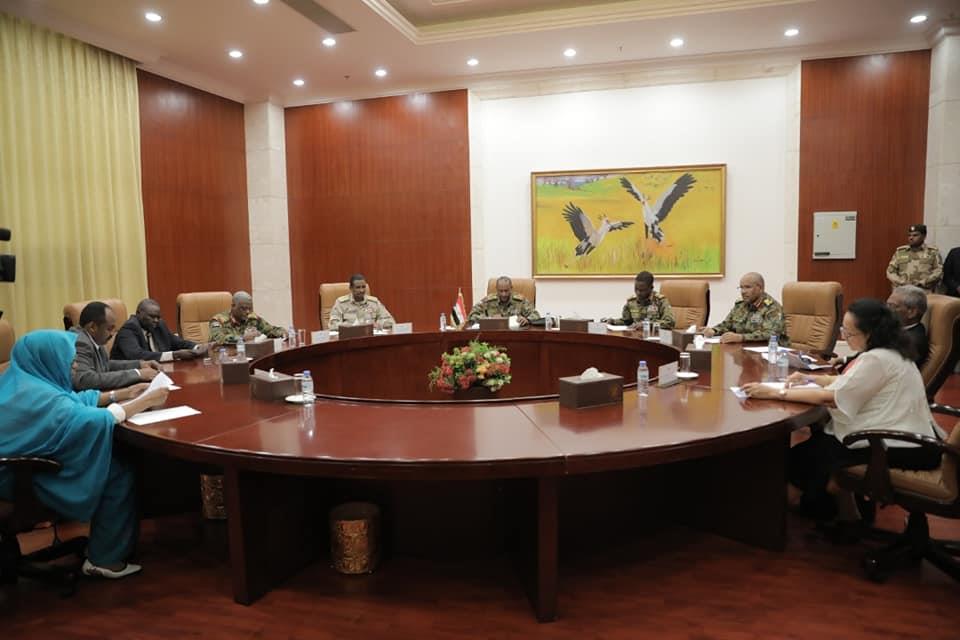 اجتماع أعضاء مجلس السيادة في السودان