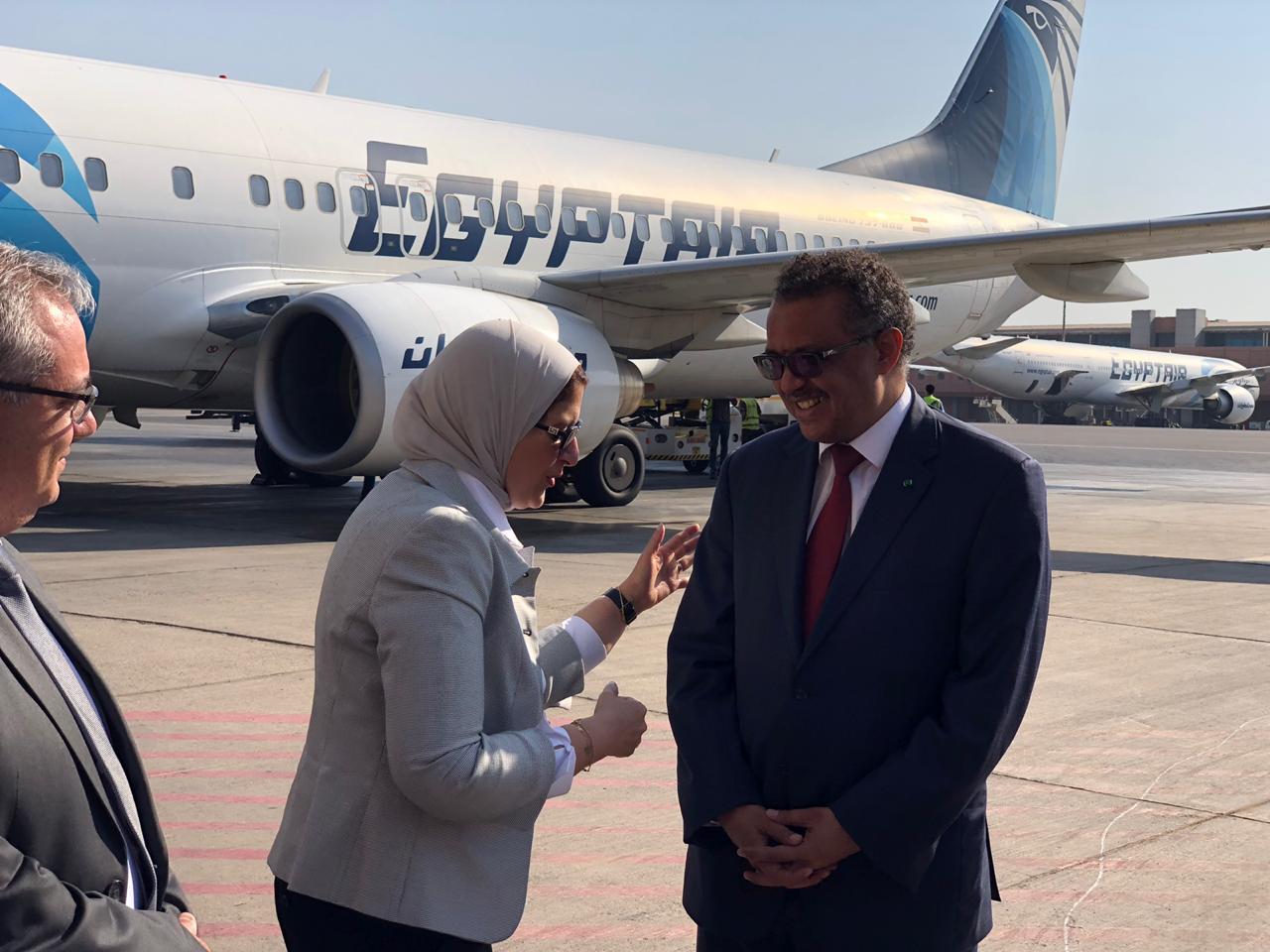 مدير منظمة الصحة العالمية يصل مصر
