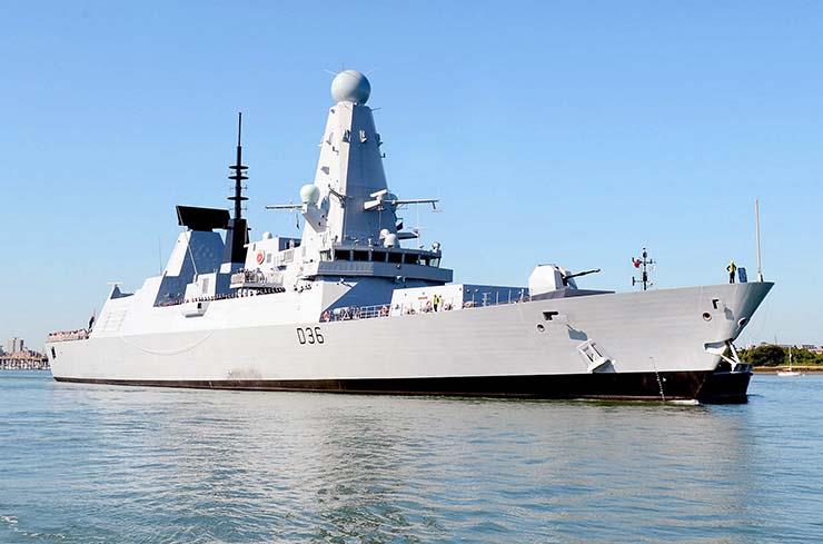 الدفاع البريطانية ترسل سفينة حربية جديدة لمياه الخ