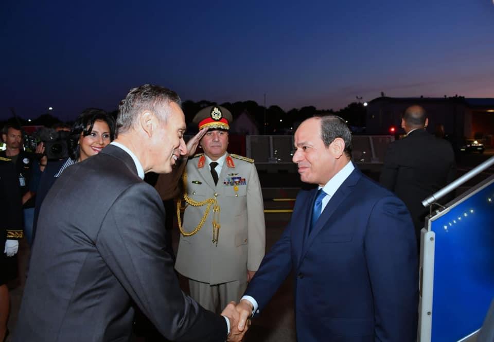 الرئيس السيسي يصل إلى فرنسا للمشاركة في قمة مجموعة السبع (4)