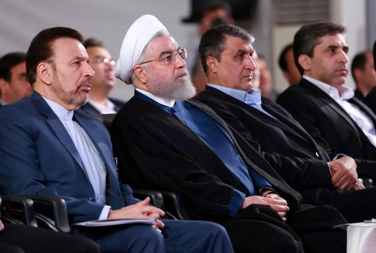 صورة موزعة من الرئاسة الإيرانية للرئيس الإيراني حس