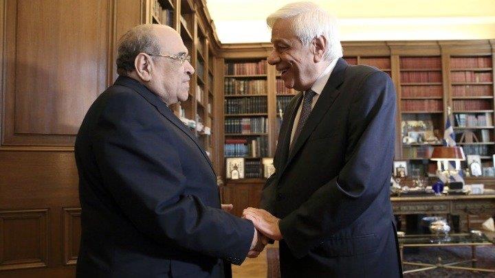 رئيس اليونان يستقبل الدكتور مصطفى الفقي