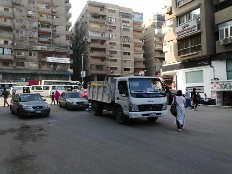 حملات لرفع الإشغالات بشوارع العريش والمنشية والتحر