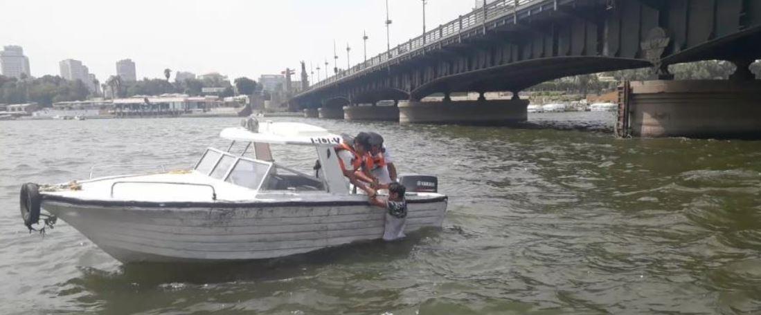إنقاذ أحد الأشخاص حاول الانتحار في نهر النيل