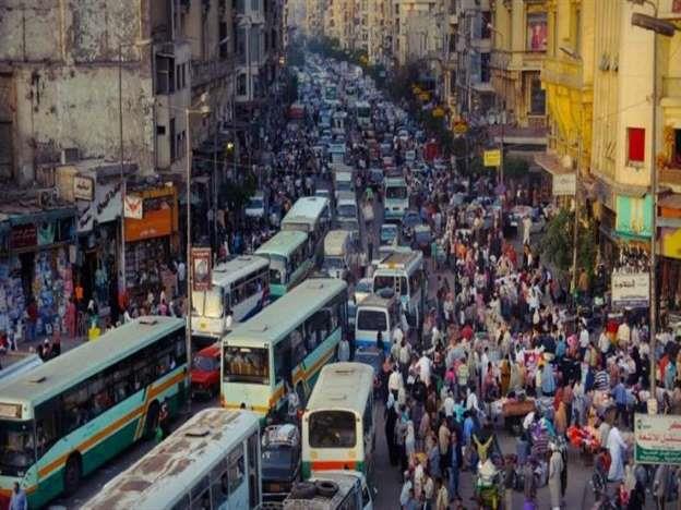 ازدحام مروري بشوارع القاهرة 