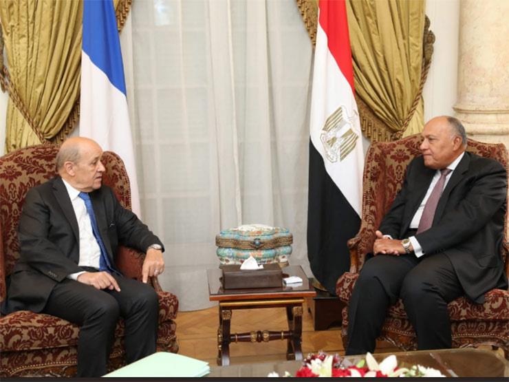 مصر وفرنسا يبحثان الأوضاع في ليبيا وسوريا واليمن