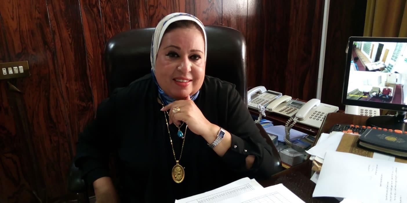 عزة رشوان رئيسة شركة الوادي للتجارة وحليج الأقطان