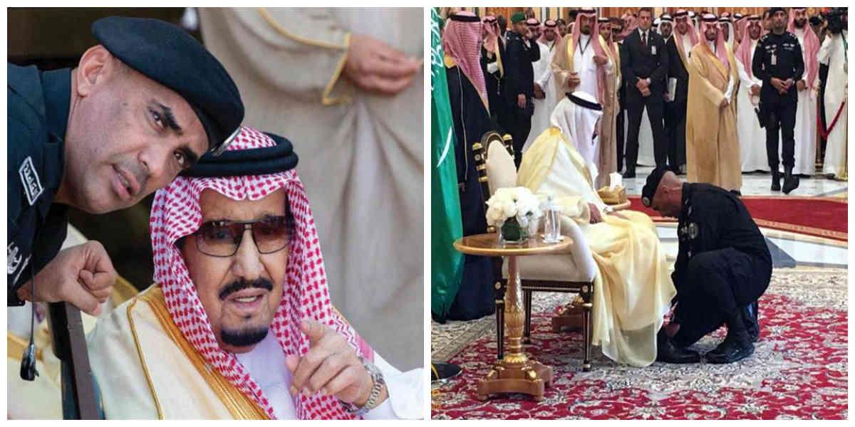 الملك سلمان واللواء عبدالعزيز الفغم