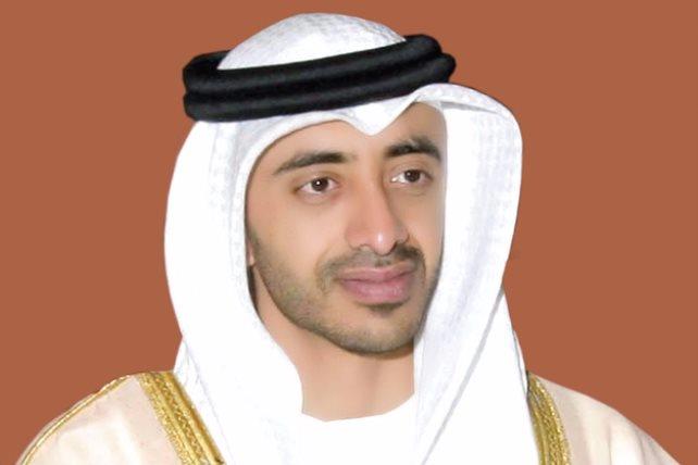 وزير الخارجية والتعاون الدولي الإماراتي الشيخ عبدا
