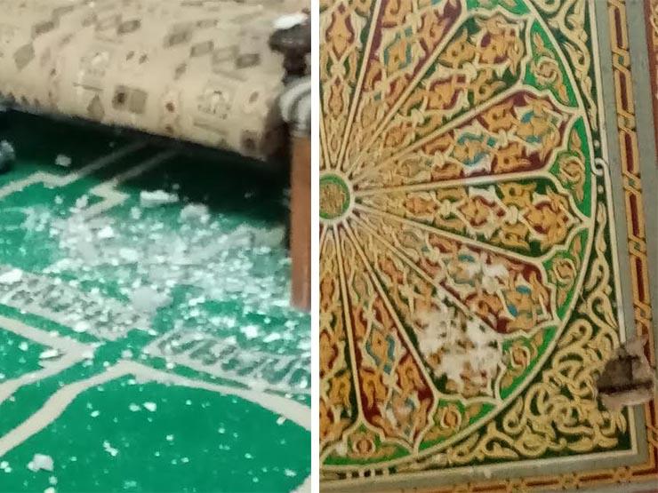 سقوط أجزاء من سقف مسجد