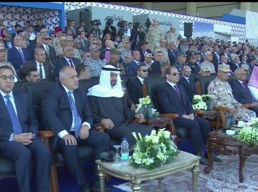 الرئيس السيسي والشيخ محمد بن زايد وعدد من وزراء ال