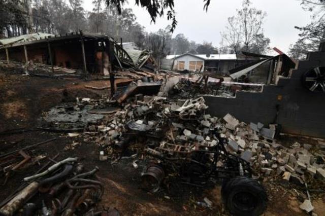 منازل مدمرة في قرية موغو في جنوب أستراليا في 6 كان